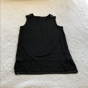 Sparkly black top